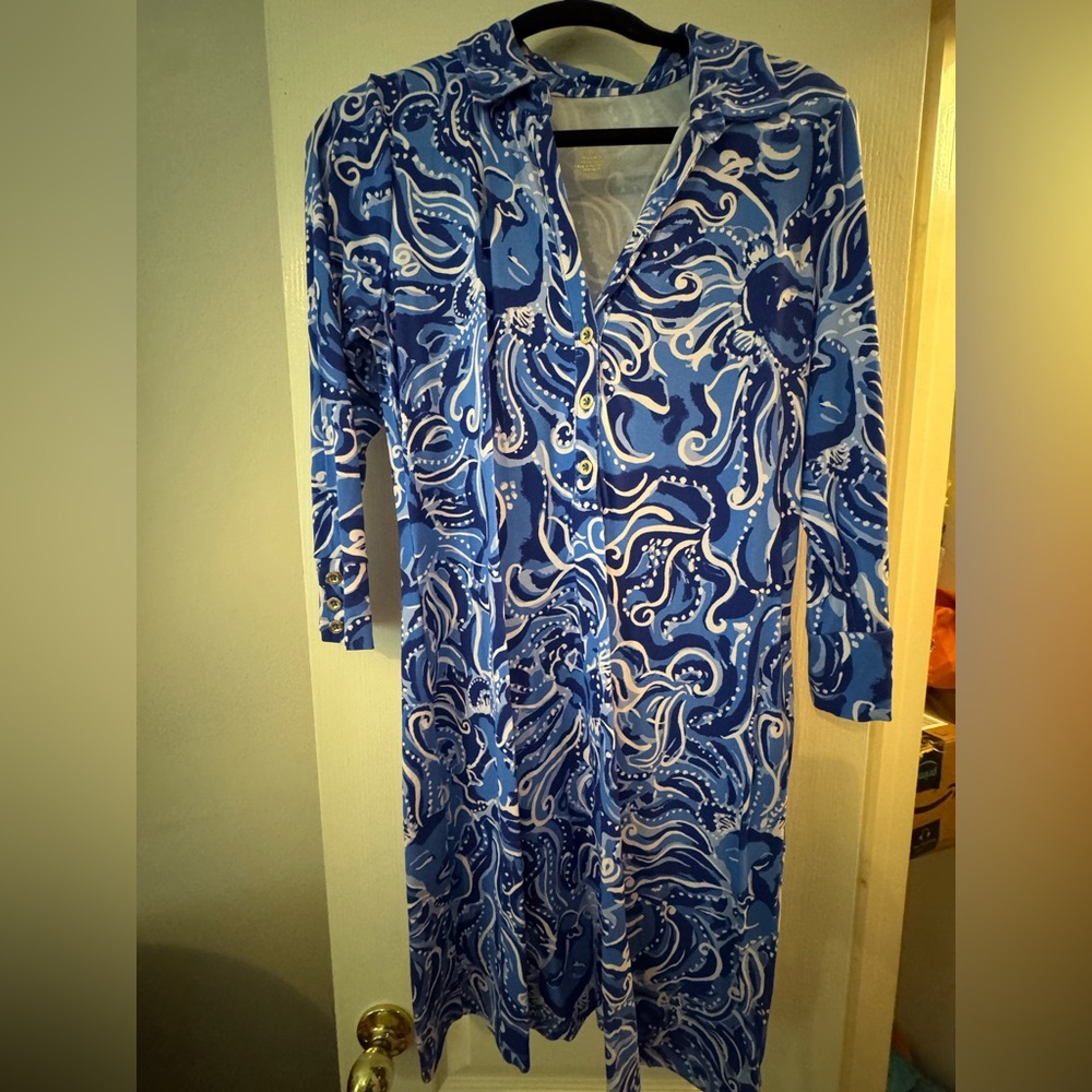 Lilly Pulitzer Blue and White Dress